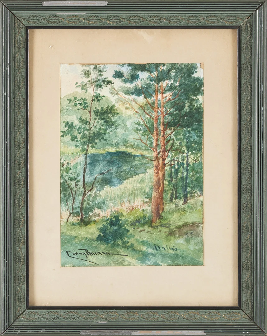 CONNY BURMAN (1831-1912). Motiv från Dalarö, akvarell. — Paintings — Stockholms Auktionsverk Magasin 5