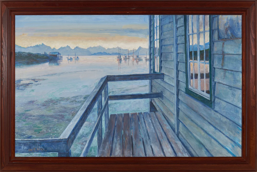 Harr, Karl Erik — "Kjerringøy handel" — Kunst/Maleri — Blomqvist
