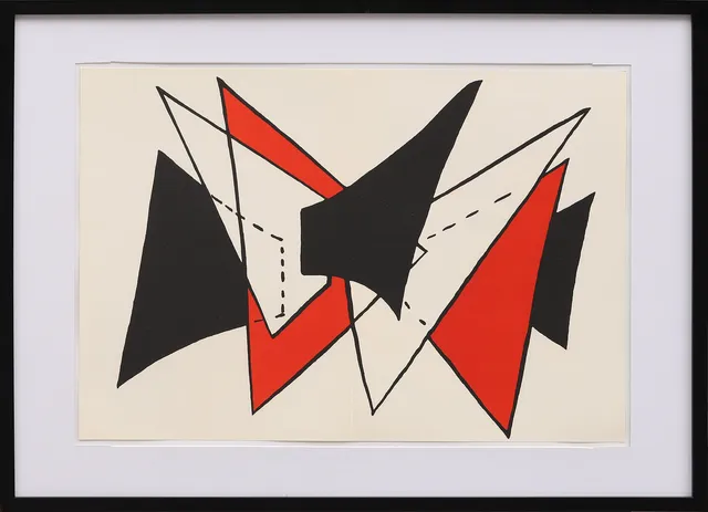 ALEXANDER CALDER. Originallitografi ur Derrière le Miroir nr 141 1963.