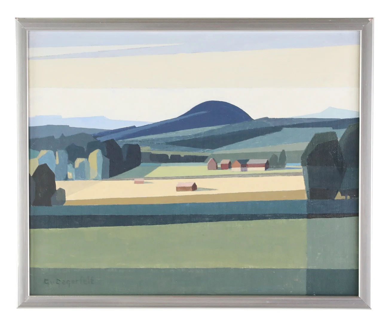 GUNNAR VON GEGERFELT. olja på duk, Hybo Klack, signerad och daterad 99. — Paintings — Hälsinglands Auktionsverk
