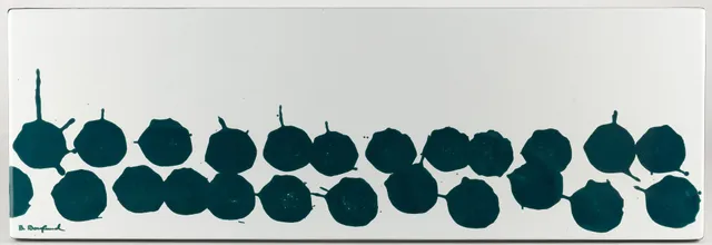 BENGT BERGLUND. SCHABLON, no 13B, signerad, 34/150, Gustavsberg, emalj, 1966.