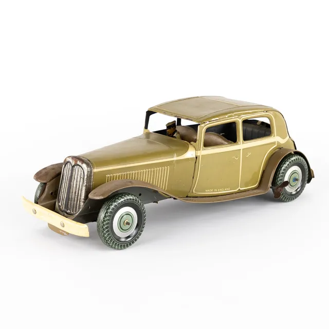 MODELLBIL. "Limousine", Mettoy, 30/40-tal, England.