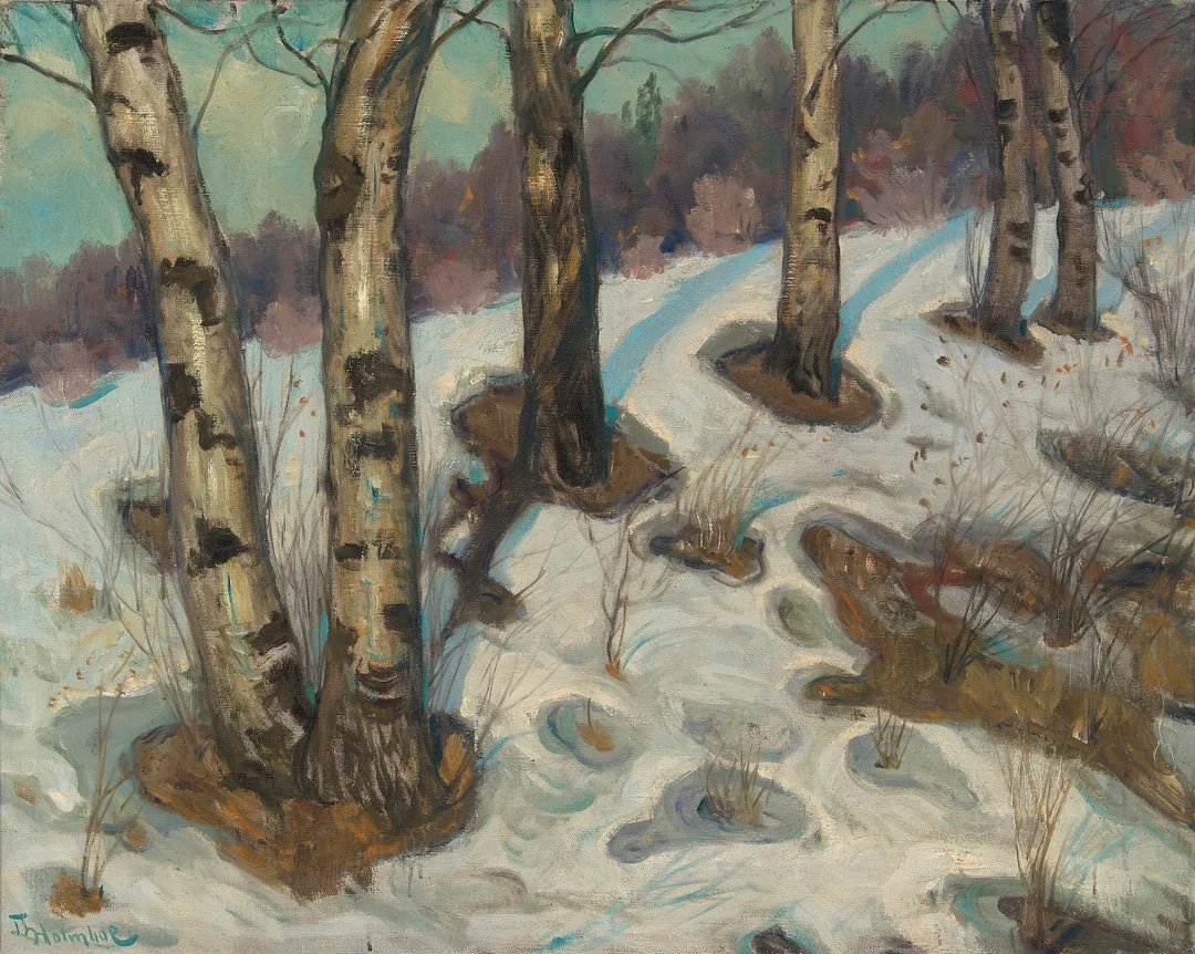 Holmboe, Thorolf — Vårløsning — Kunst/Maleri — Blomqvist