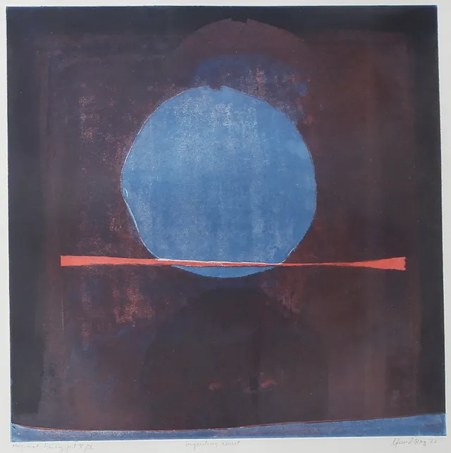 BERTIL LUNDBERG. "Ingenting annat". Etsning, signerad, daterad 77, numrerad PT X/X.