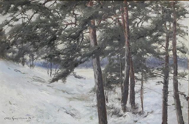 OTTO GRIPENSVÄRD. Landskap. Olja på duk. Signerad och daterad 1907.