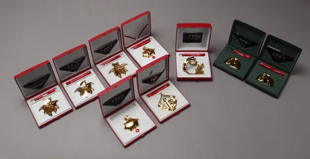 Georg Jensen. Samling juleuroer  (9)