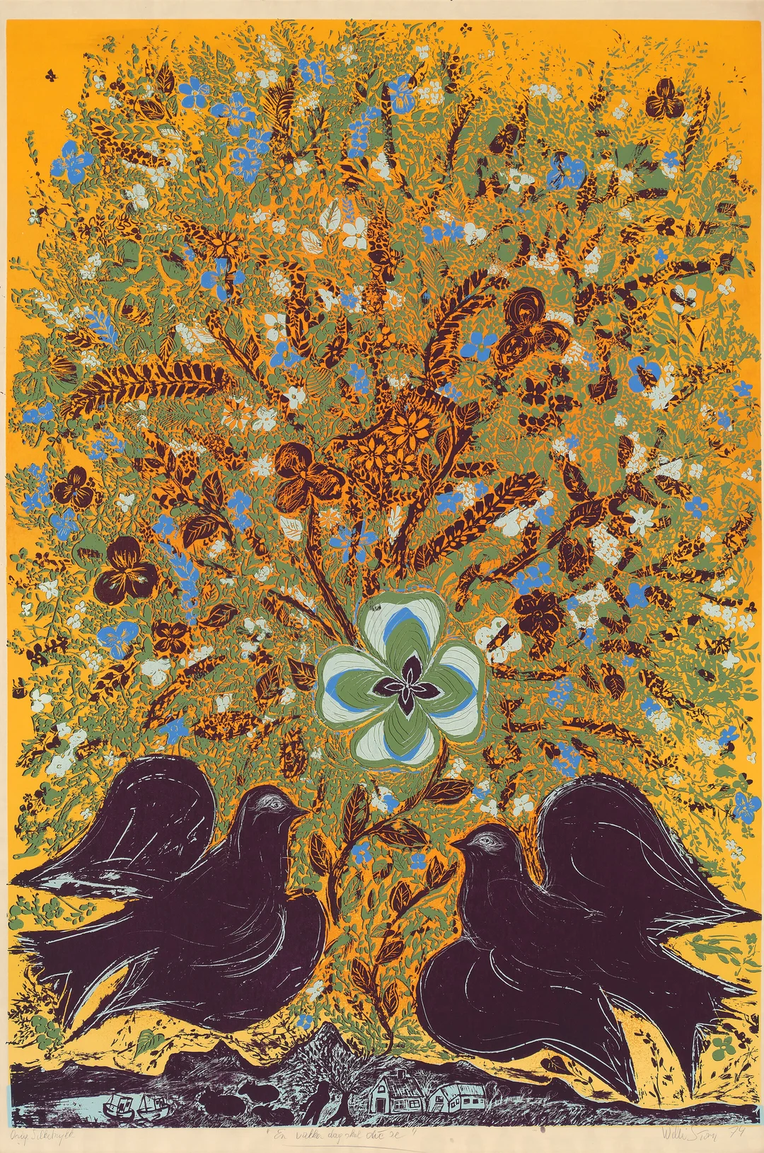 Storn, Willibald — "En vakker dag skal du se" 1974 — Kunst/Grafikk — Blomqvist