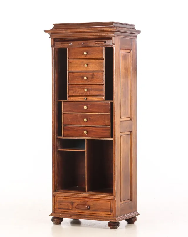 Jalousi cabinet made of mahogany, 20th century.