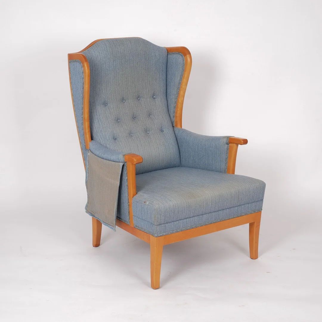 CARL MALMSTEN. Fåtölj, "Husfadern", O.H.Sjögren. — Armchairs & Chairs — Auktionsfirma Kenneth Svensson i Kalmar