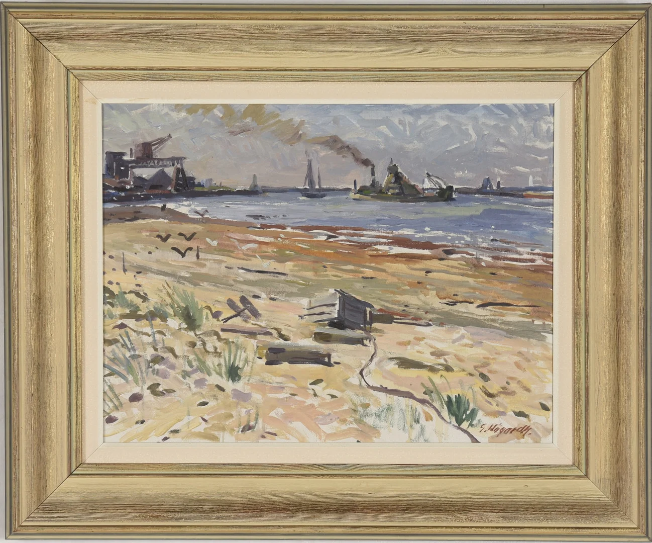GÖSTA HÖGARDH. Olja på duk. — Paintings — Halmstads Auktionskammare