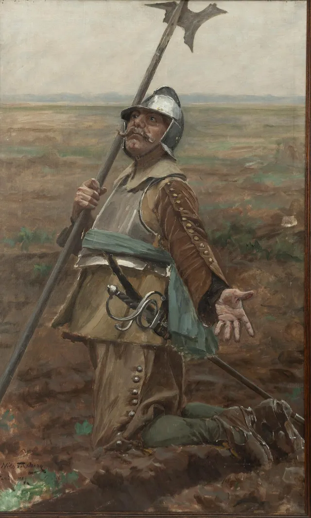 Nils Forsberg, Studie till Gustav II Adolf före slaget vid Lützen.