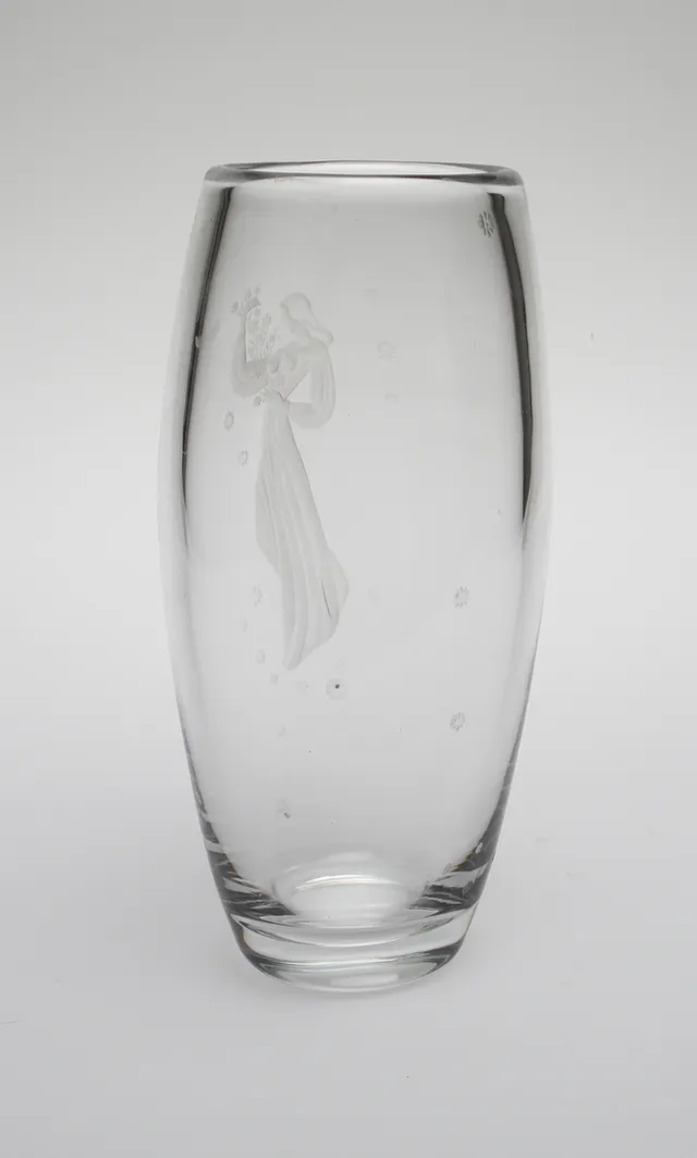 SVEN PALMQVIST. VAS, glas. Orrefors.
