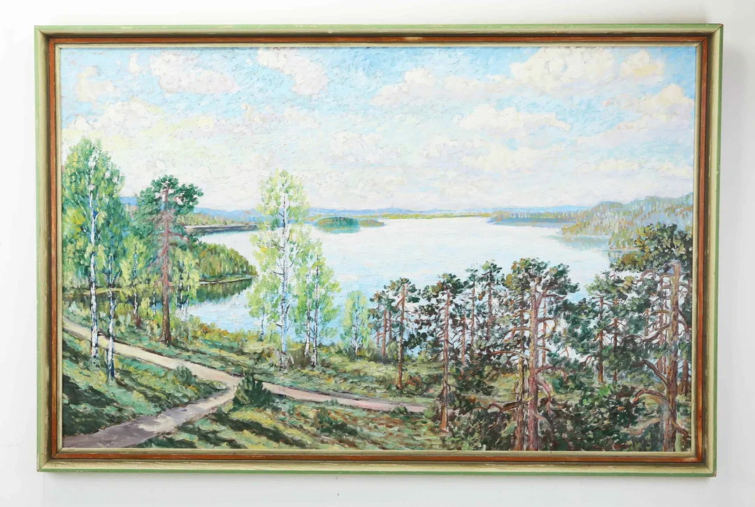 OTTO HESSELBOM (1848-1913). tillskriven, Landskap, osignerad. — Paintings — Hälsinglands Auktionsverk