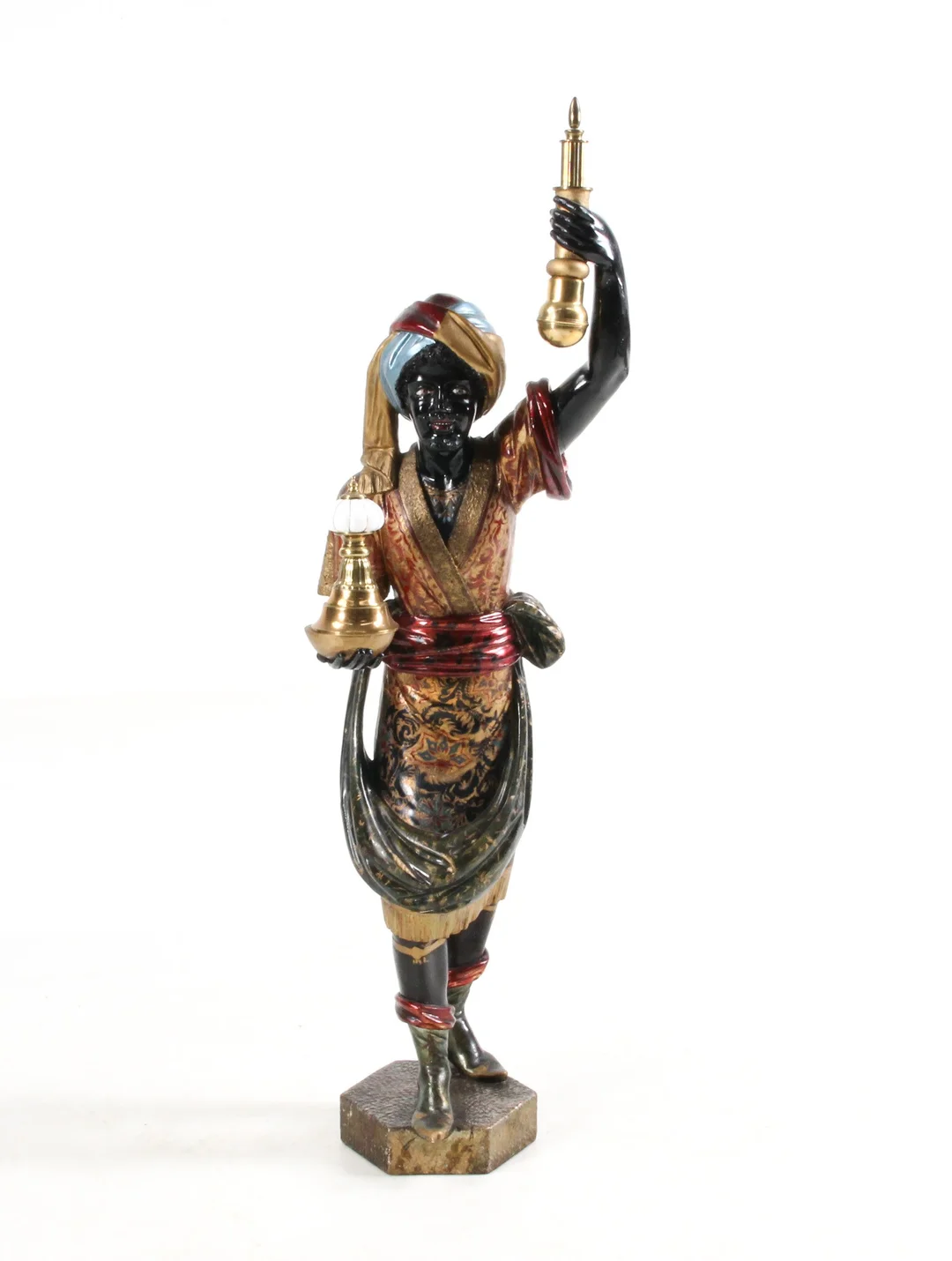 Large male figure made of painted wood. — Hobby and collectibles/Collectibles — Lauritz