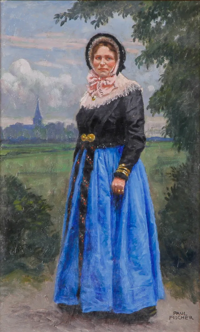 Paul Fischer. Amager girl