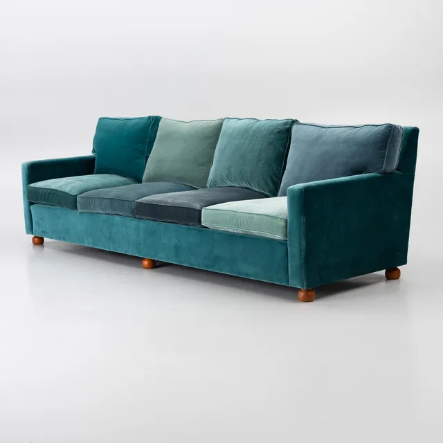 Josef Frank, soffa, modell, 3031, Firma Svenskt Tenn, AB O.H. Sjögren, 2021.
