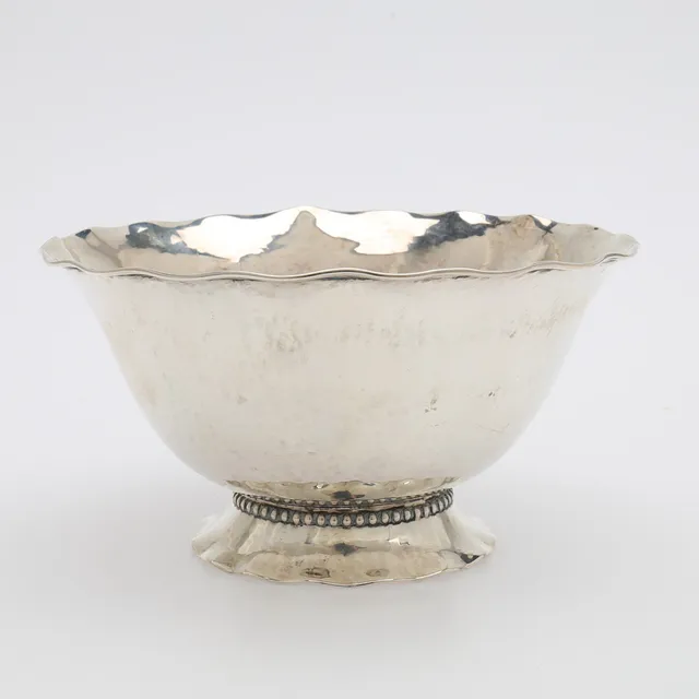 SKÅL, SILVER, C G HALLBERG, STOCKHOLM, 1939, 122 g.
