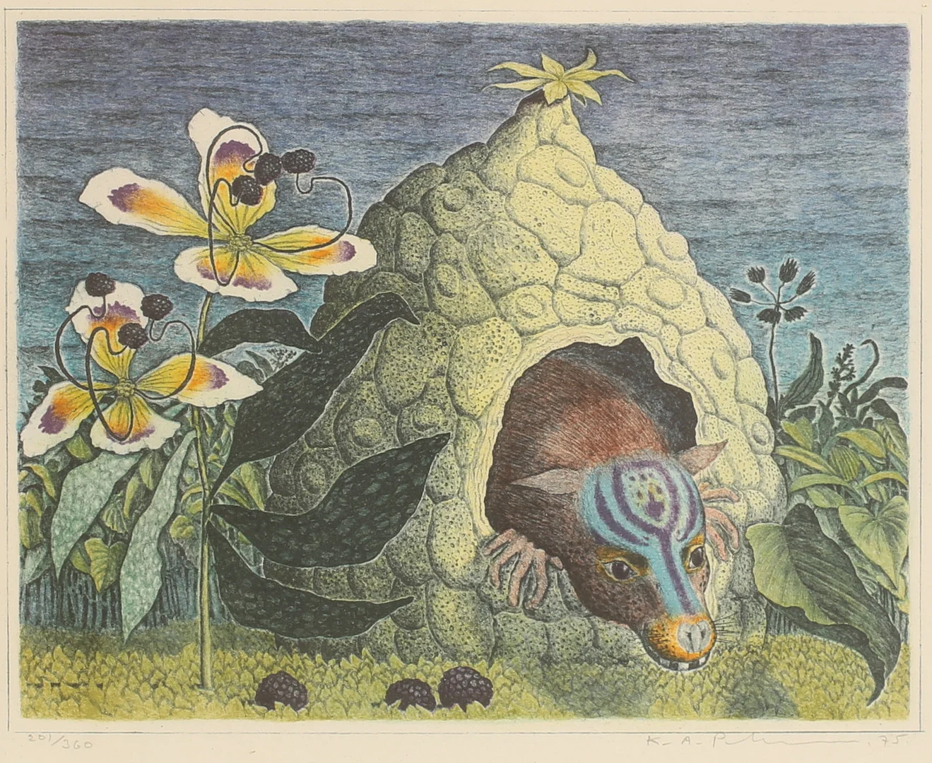 KARL AXEL PEHRSON. Färglitografi, signerad och numrerad. — Engravings & Prints — RA Auktionsverket Norrköping