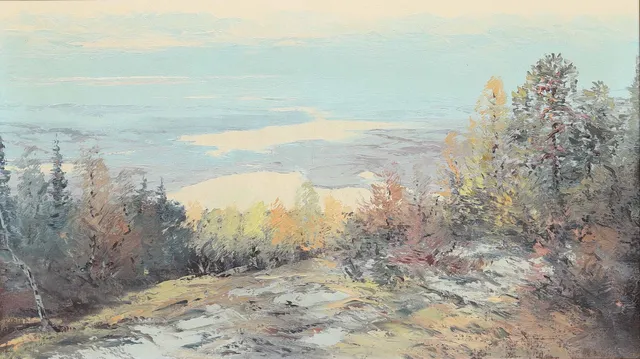 BENGT OLOF ANDRÉEN (1919-2016). Soldis, olja på duk, osignerad.