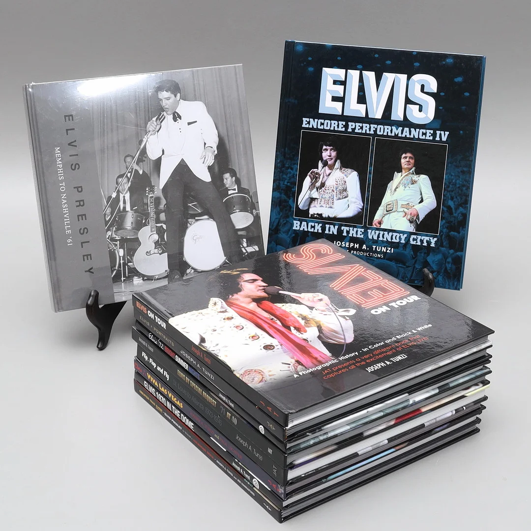 ELVIS PRESLEY, samling böcker, 10 st. — Books — Auktionsmagasinet Vänersborg