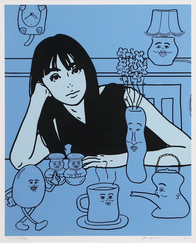 KYNE AND NONCHELEE. GRAFISKT BLAD, silkscreenupplaga, 100 ex.