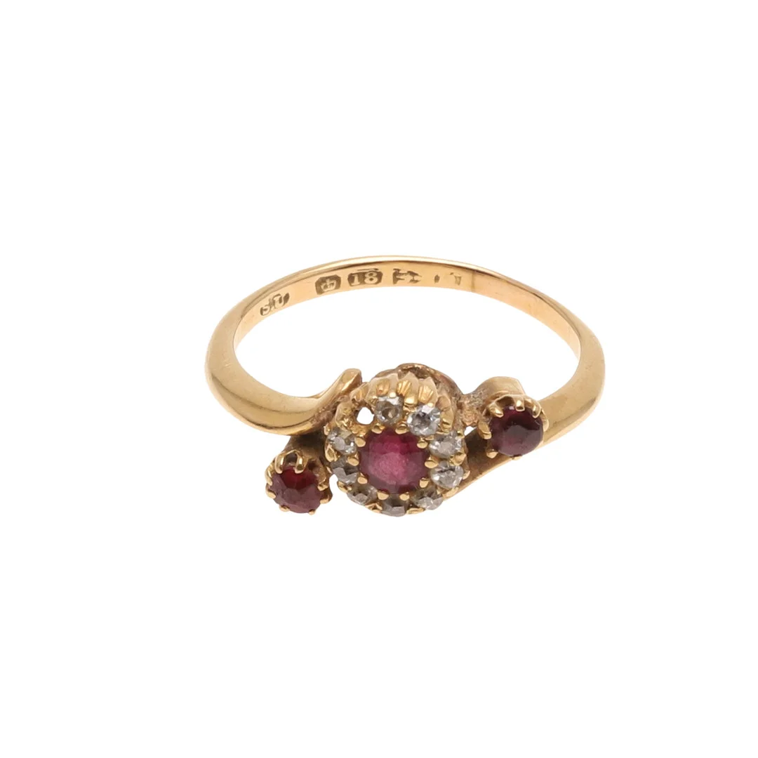 AN EARLY 20TH CENTURY RUBY AND DIAMOND CLUSTER RING. — Rings — Lawrences Auctioneers