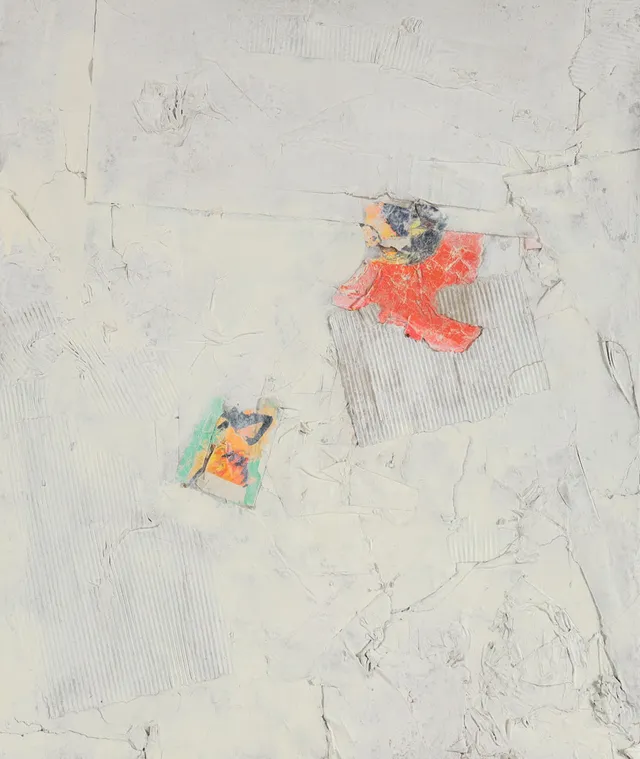 AL EKLUND (1936-2021) komposition, "Ludo", collage / blandteknik.