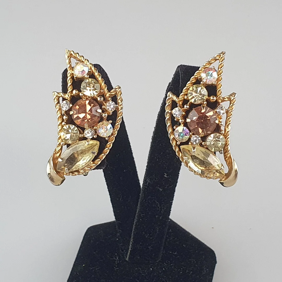 - VINTAGE-OHRCLIPS - Emmons / USA. — Earrings — Auktionshaus Blank