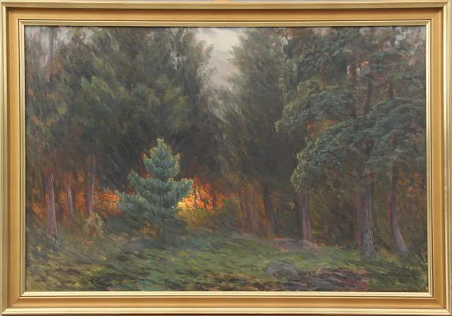 AXEL FAHLCRANTZ. OLJA, på duk, signerad, 1915.