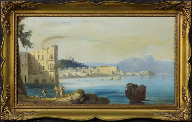 Ubekendt kunstner, sydlandsk landskab, 1800-tallet
