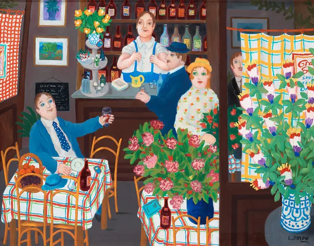 Lennart Jirlow, Caféinteriör.