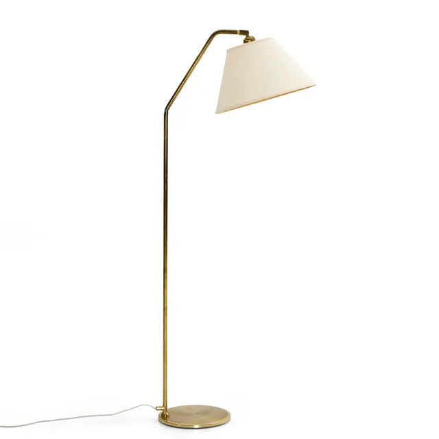 GOLVLAMPA, typ G 131, Nya Öia, etikettmärkt, mässing.