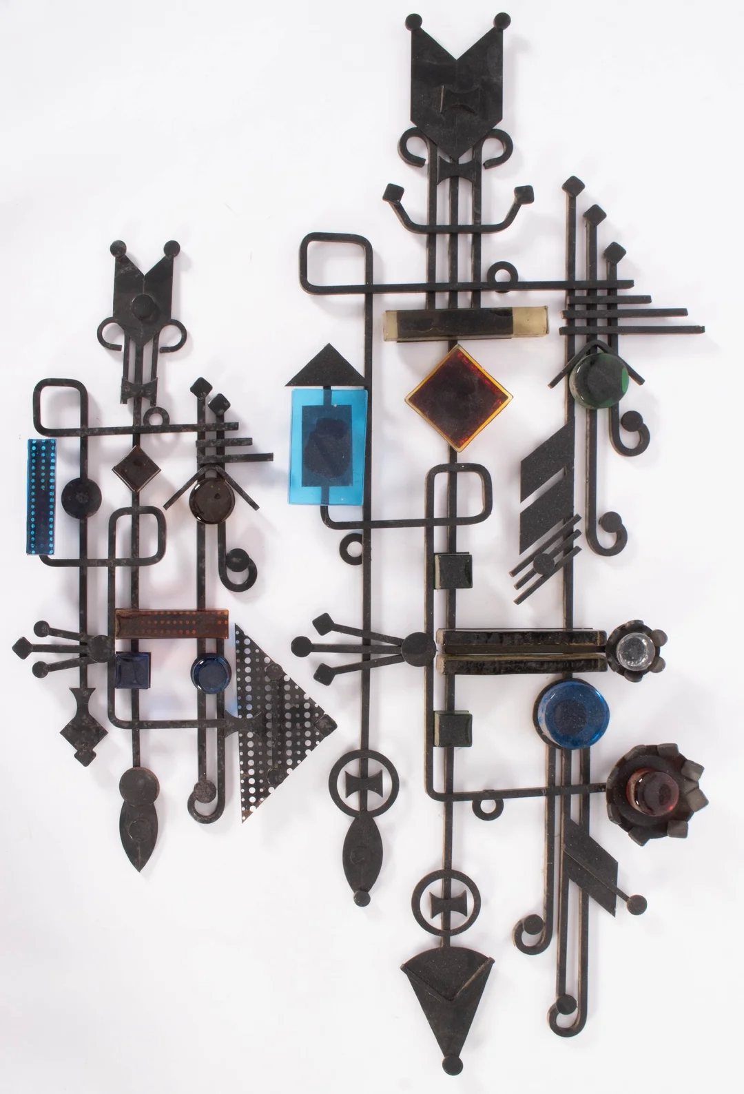 Svend Aage Holm Sørensen. Relief of stained glass and iron (2) — Paintings and sculptures/Sculptures — Lauritz