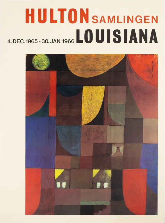 PAUL KLEE. utställningsaffisch, Louisiana, 1966.
