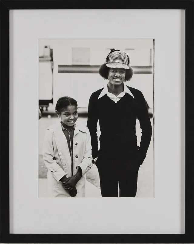 RON GALELLA. Januray 31, 1977: Michael and Janet Jackson.