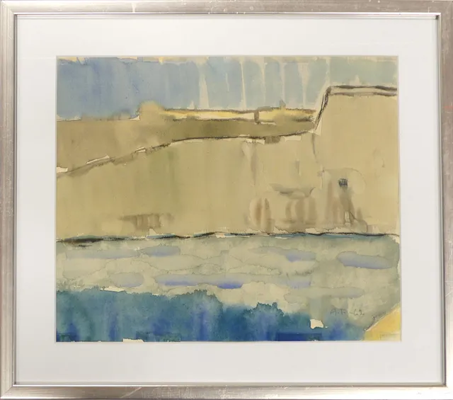 ANDERS THYBERG. akvarell, monogramsignerad -62.