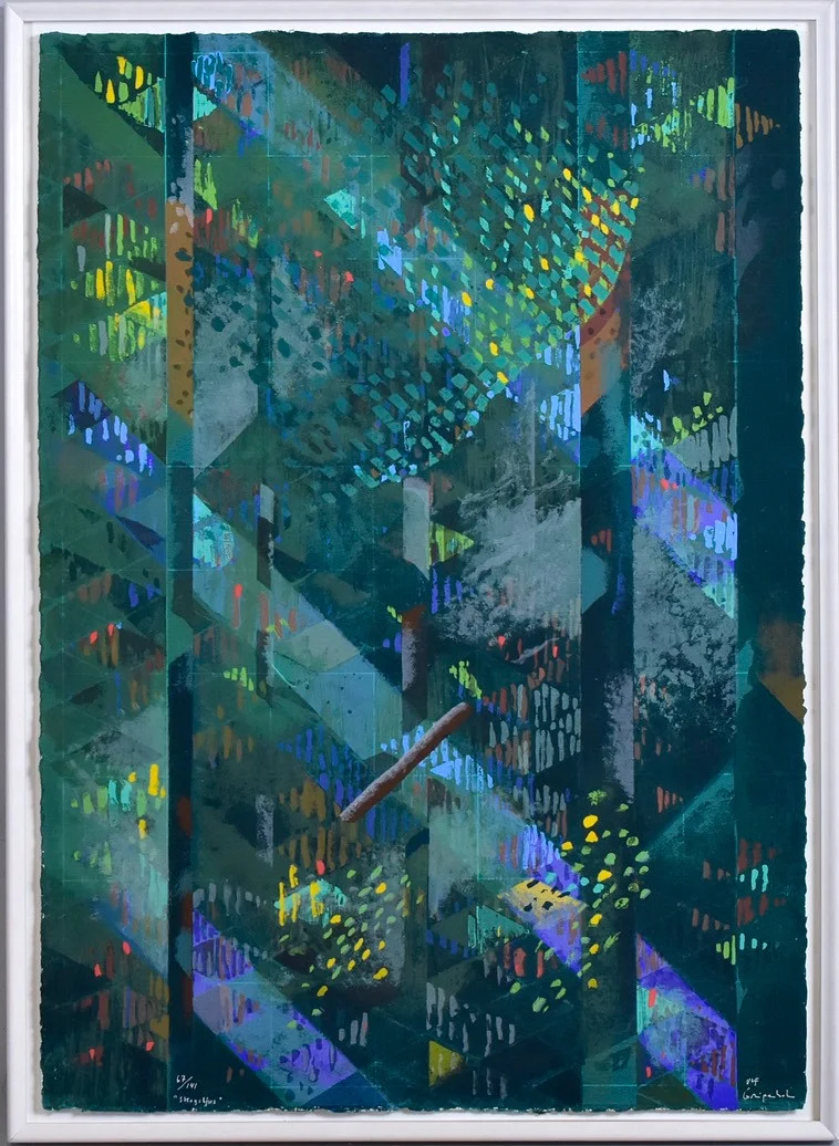 ULF GRIPENHOLM. Frägserigrafi. — Engravings & Prints — Halmstads Auktionskammare
