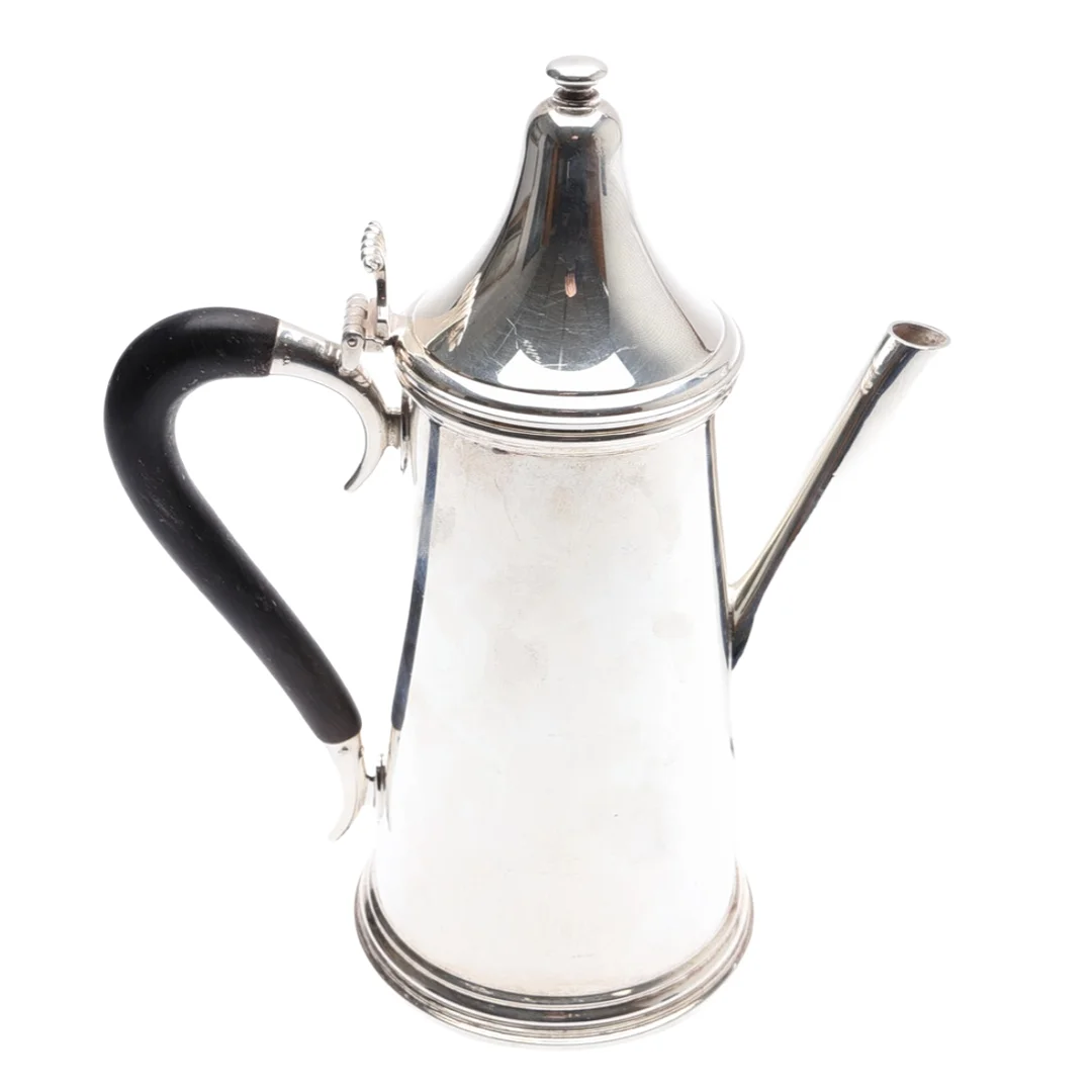 QUEEN ANNE STYLE SILVER COFFEE POT. — Silver — Young's Auctions