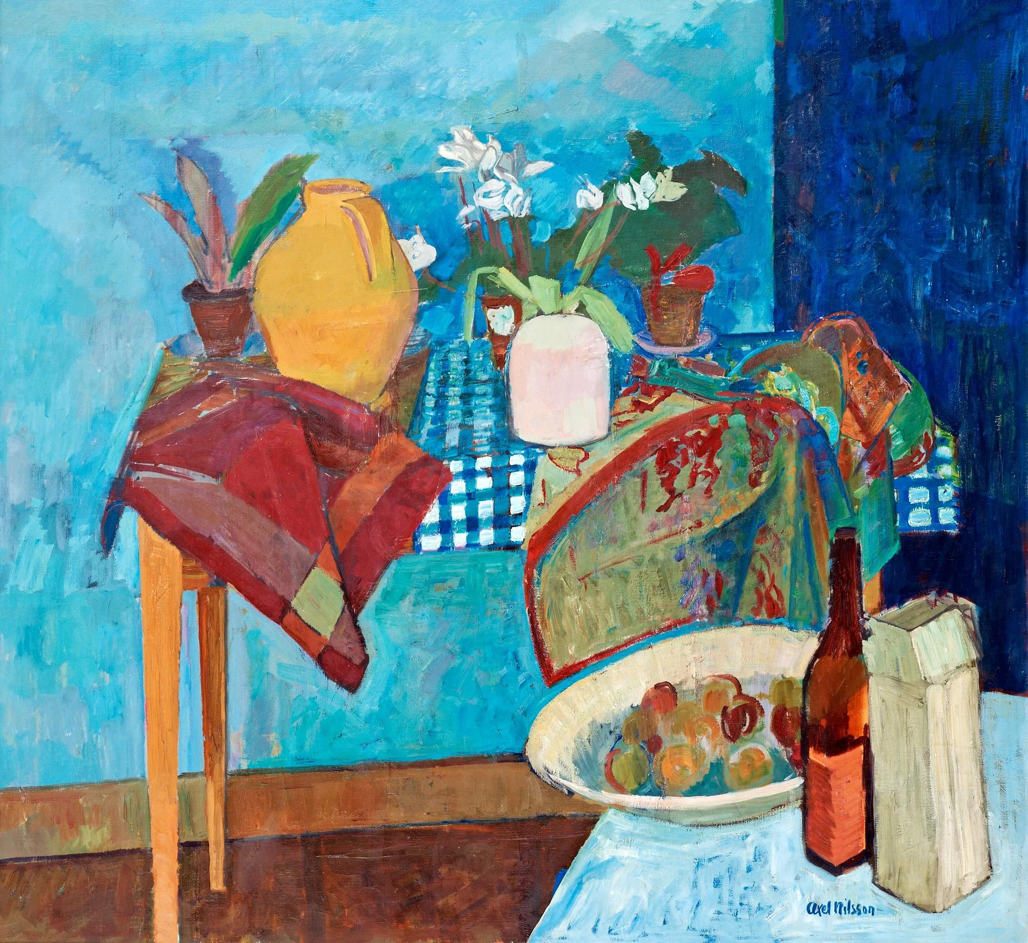 Axel Nilsson, "Stilleben med blå variationer". — Bukowskis