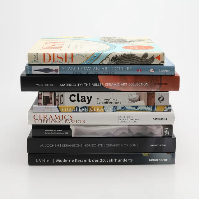 LITTERATUR OM KERAMIK, 9 DELAR.