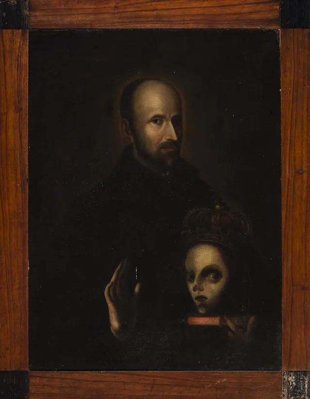 SPANISH SCHOOL, 18TH CENTURY. Saint Francis of Borja.