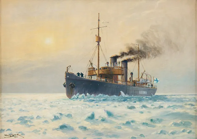 ADOLF BOCK. Isbrytaren Voima.