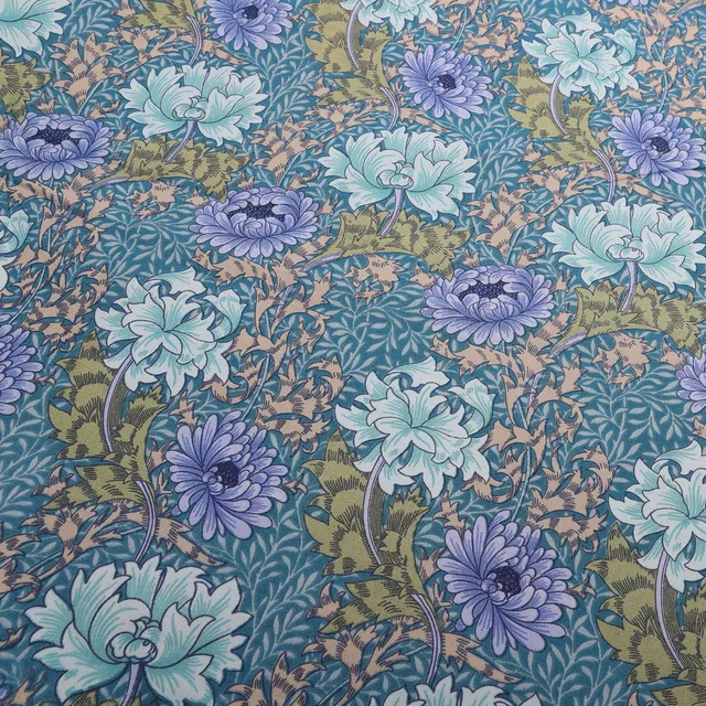 WILLIAM MORRIS. "CHRYSANTEMUM MINOR", TEXTIL.