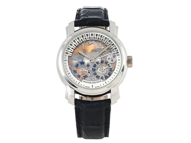 VACHERON CONSTANTIN, Geneve, Malte Retrograde Perpetual Calendar "31 Days Platinum", Cal 1226 QPR, Verk nr. 5150078, Ref nr. 47032/000P-9206, Boett nr. 1147155, herrur, 38,5 mm, platina, automatisk, safirglas, dag, datum, månad, år, läderband, viklås (18K vitguld), cert, (ej komplett), ca 2009, box, ytterkartong.