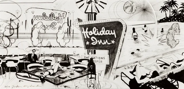 JOAKIM ALLGULANDER. "Holiday inn", signerad och numrerad 38/50, fine art pigment print.