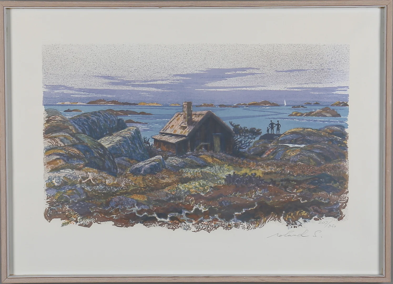 ROLAND SVENSSON. Litografi, signerad samt numrerad. — Engravings & Prints — Gomér & Andersson Norrköping