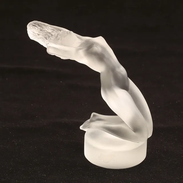 SKULPTUR, glas, signerad Lalique France.