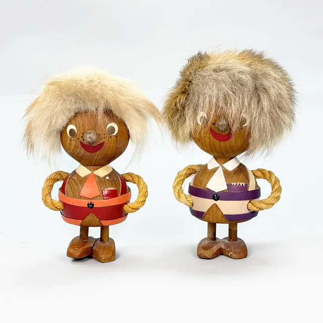 ULLA - BRITT ALKLID. TROLL - paret, teak, signerad under , 1970-talet.