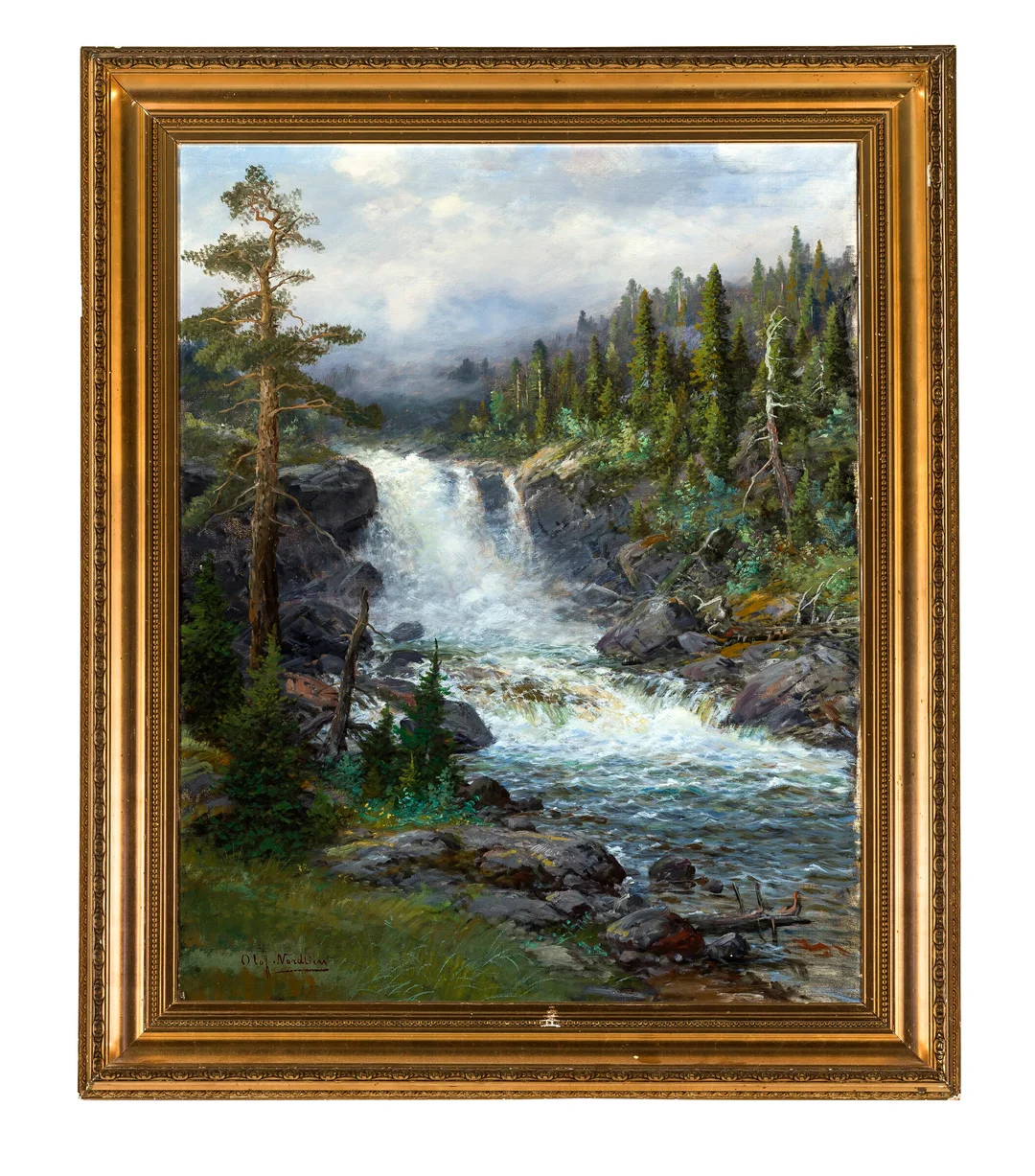 Nordlien, Olaf — Foss — Kunst/Maleri — Blomqvist