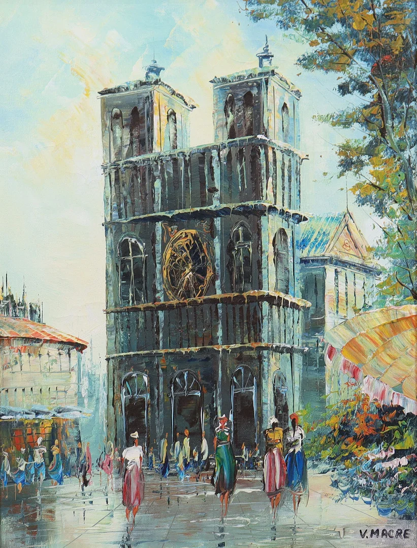 OIDENTIFIERAD KONSTNÄR. olja på duk, motiv från Paris. — Paintings — Markus Auktioner